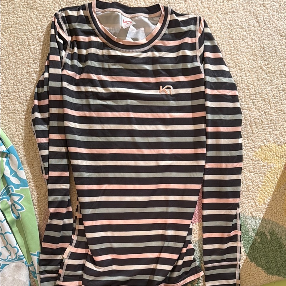 Kari Traa Black and Gray Swim Coverup